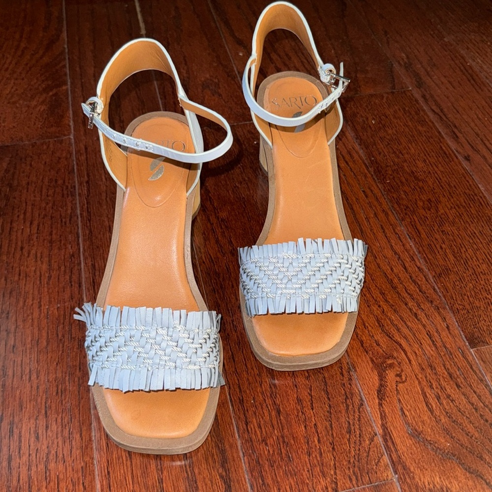 Franco Sarto blue sandals